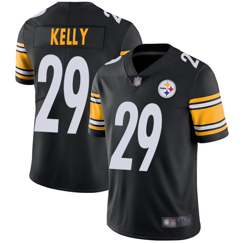 Youth Pittsburgh Steelers Football #29 Limited Black Kam Kelly Home Vapor Untouchable Nike NFL Jersey->women nfl jersey->Women Jersey